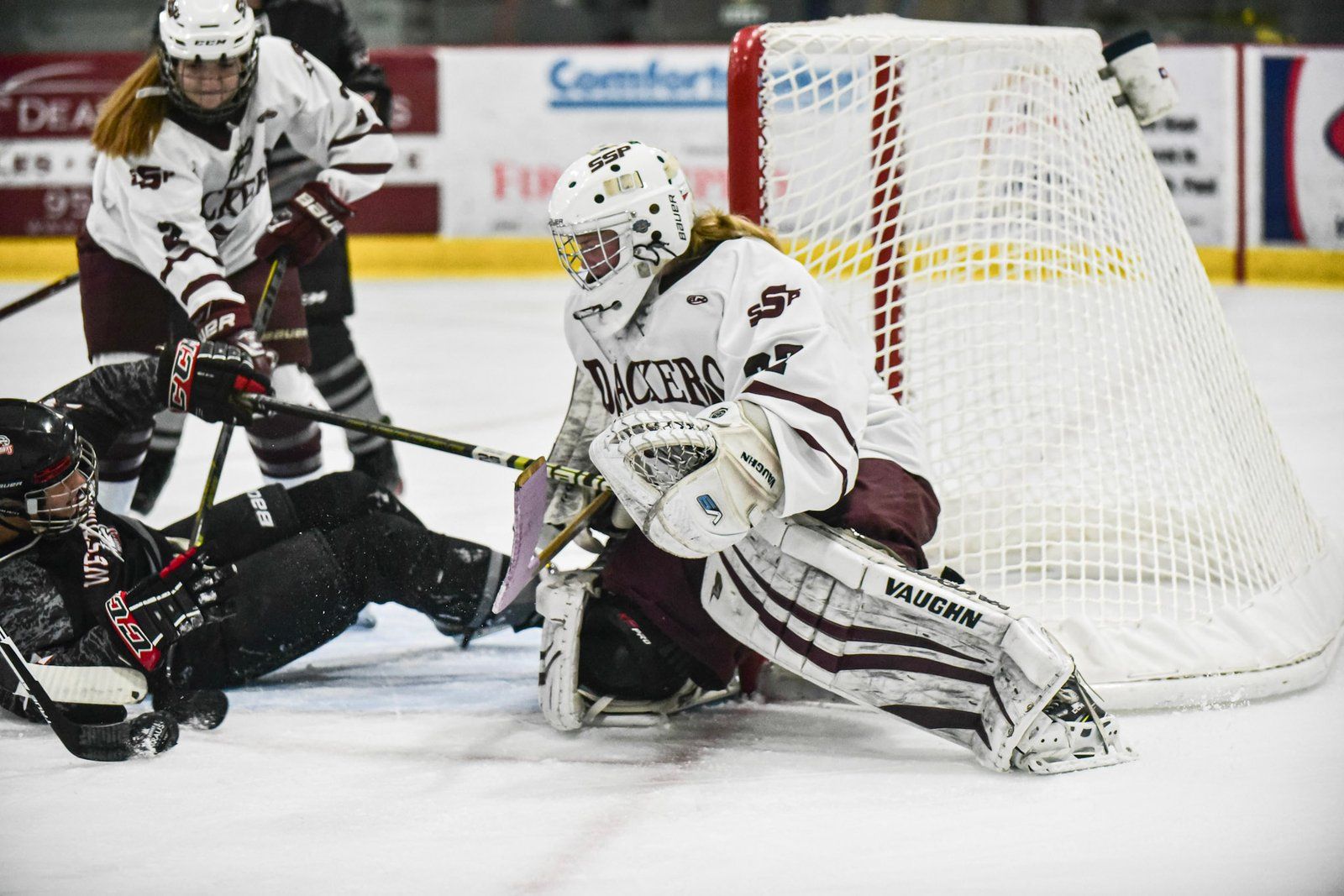 Packers goalie making a save