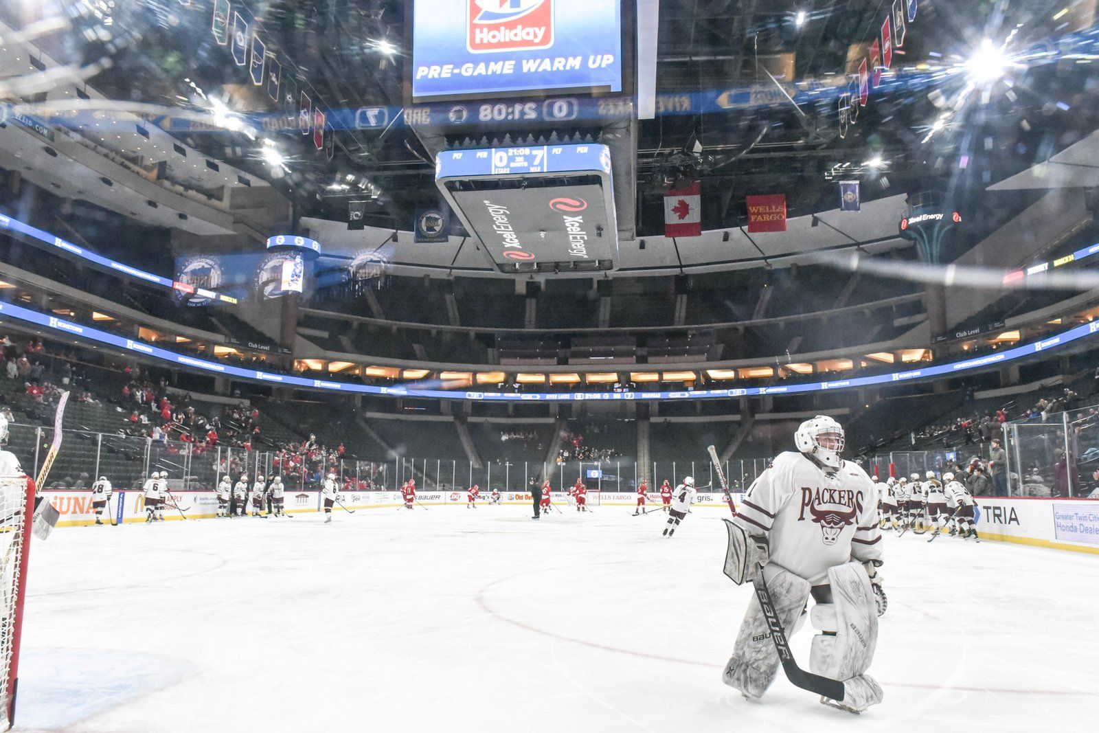 Packers goalie at the state tournament