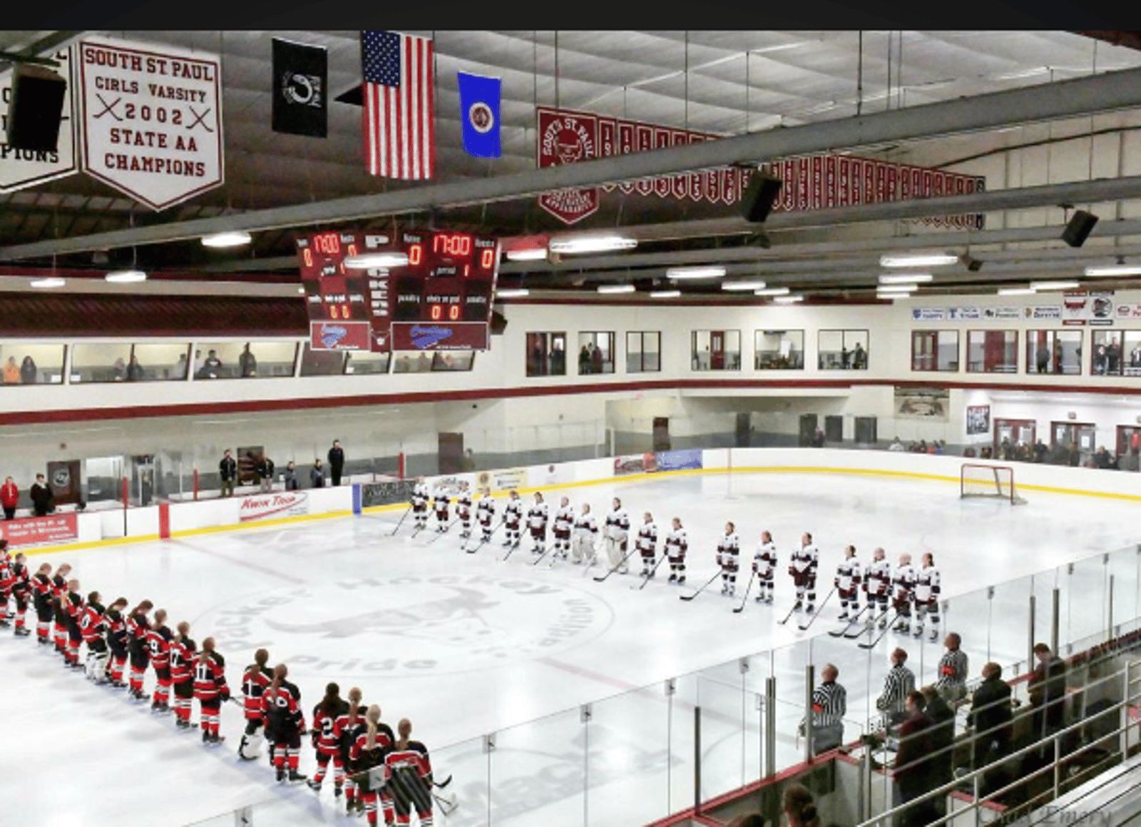 Doug Woog Arena during the anthem